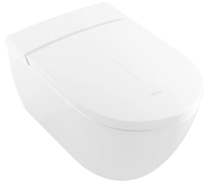 Pakabinamas unitazas su el. dangčiu Villeroy & Boch ViClean-I100 DirectFlush, CeramicPlus, balta, V0E100R1