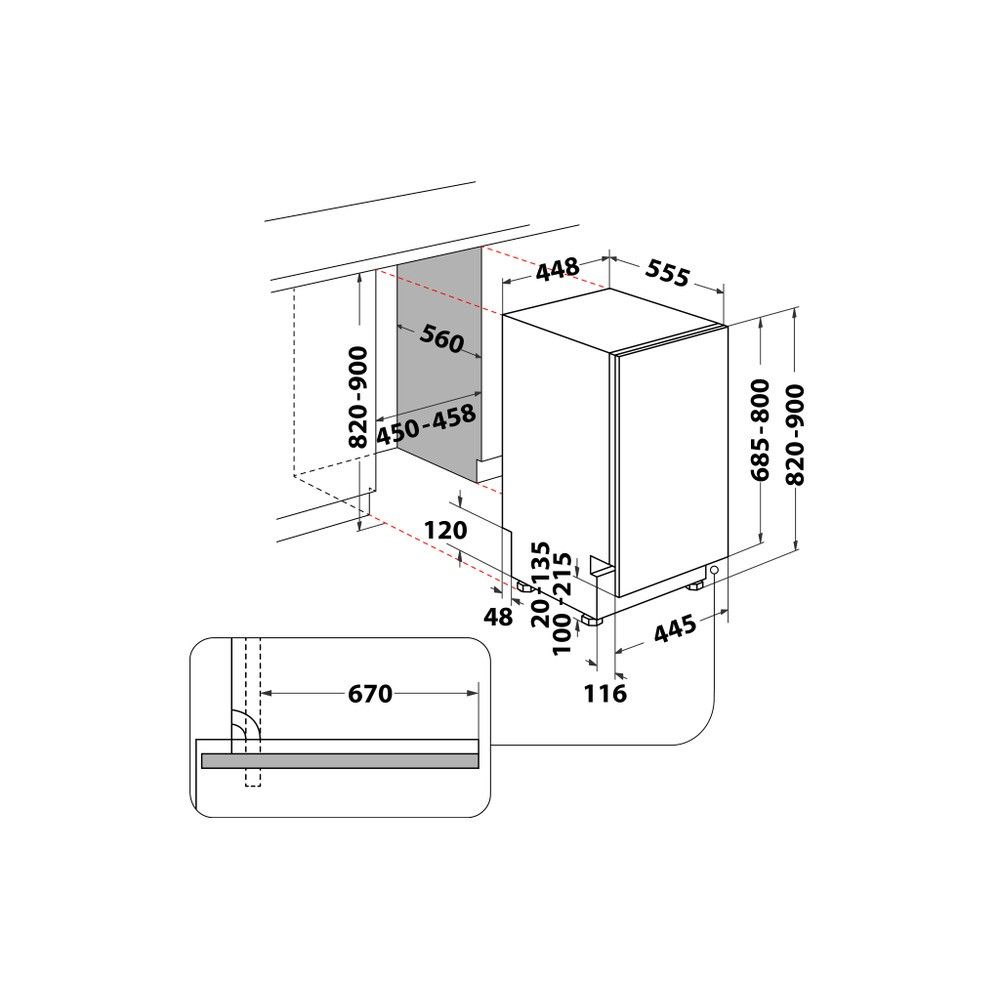 Indaplovė Whirpool WH6IC11BS7LSA0 Indaplovė Whirpool WH6IC11BS7LSA0