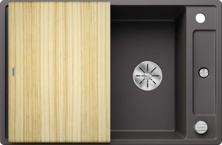 Silgranitinė plautuvė BLANCO AXIA III 45 S SILG PDUR Pilka Z.ES InFino M.AF