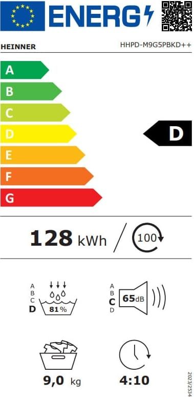 Džiovyklė HHPD-M9G5PBKD++ HEINNER Džiovyklė HHPD-M9G5PBKD++ HEINNER