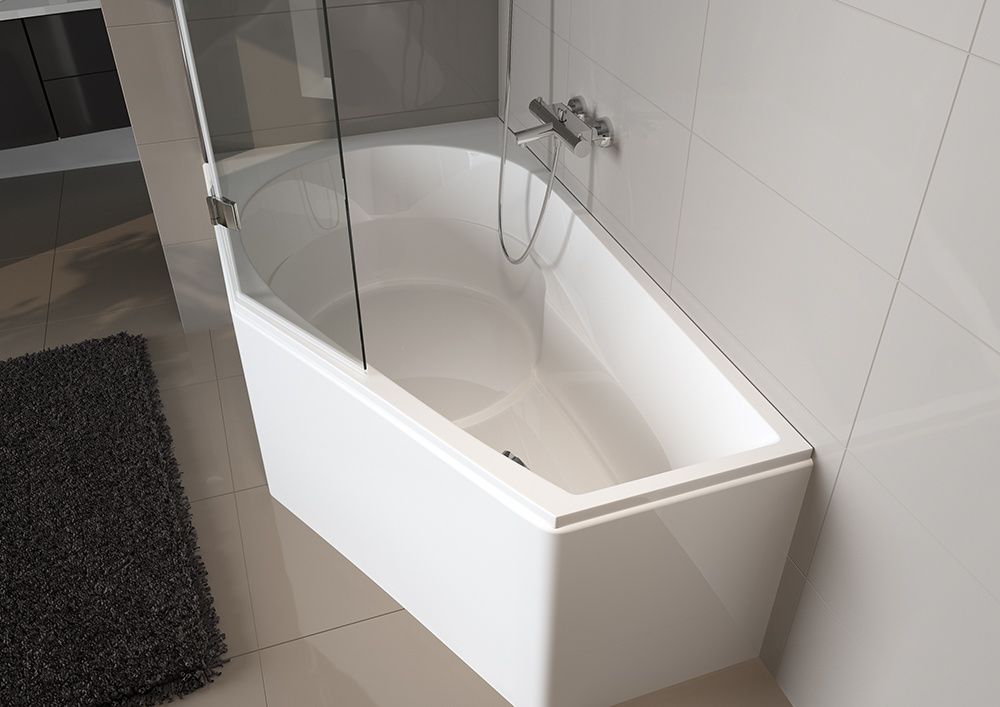 Priekinė apdailos plokštė voniai Riho Yukon, 160 cm, balta, 209283
