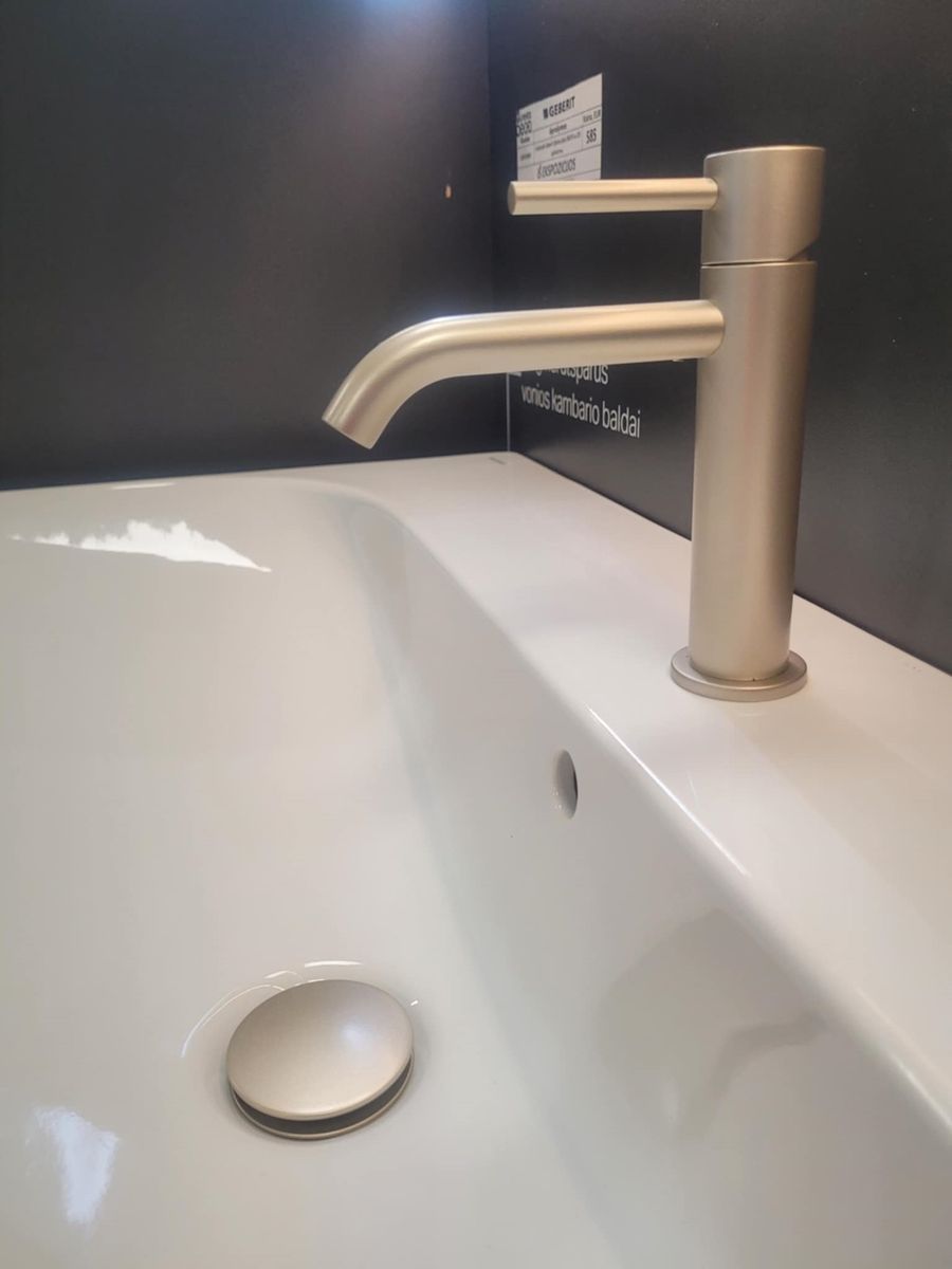 Maišytuvas praustuvui Fiore Xenon Slim PRIMAVERA Champagne, 444CH5230