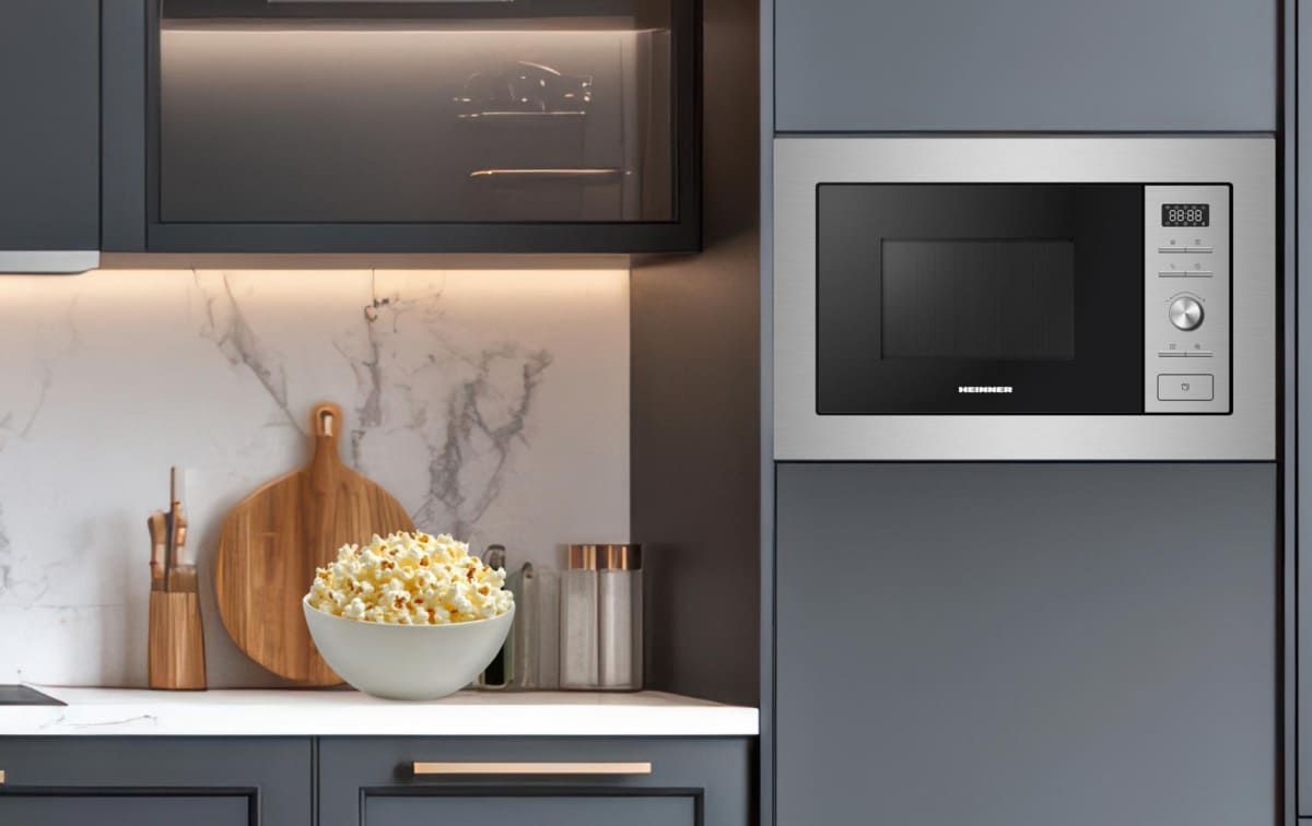 Įmontuojama mikrobangų krosnelė 1000W, 28L HMW-MDBI28GDIX HEINNER Įmontuojama mikrobangų krosnelė 1000W, 28L HMW-MDBI28GDIX HEINNER