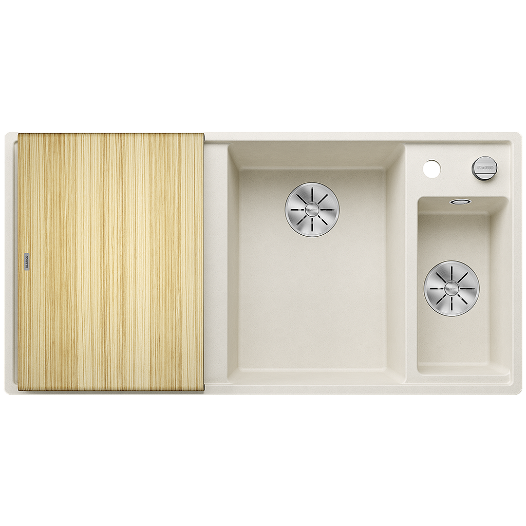 Silgranitinė plautuvė BLANCO AXIA III 6 S RE SILG Balta Z.ES InFino M.AF