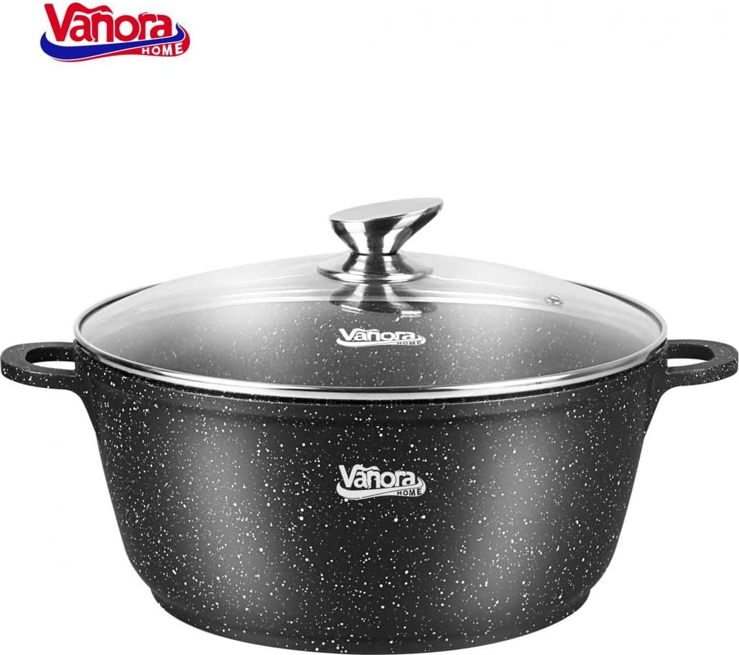 Puodas aliuminio su keramikos danga 11.6L 32x14.5cm VN-ME-32CL VANORA Puodas aliuminio su keramikos danga 11.6L 32x14.5cm VN-ME-32CL VANORA