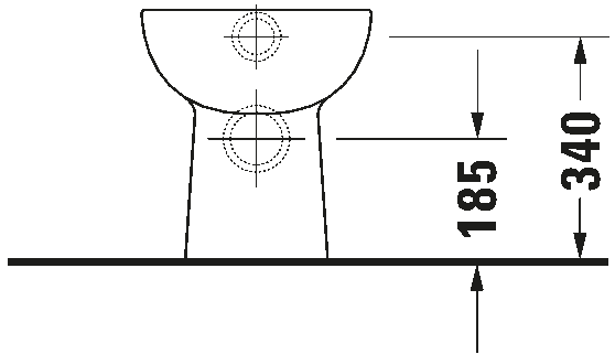 Pastatomas unitazas Duravit D-Code 21150900002