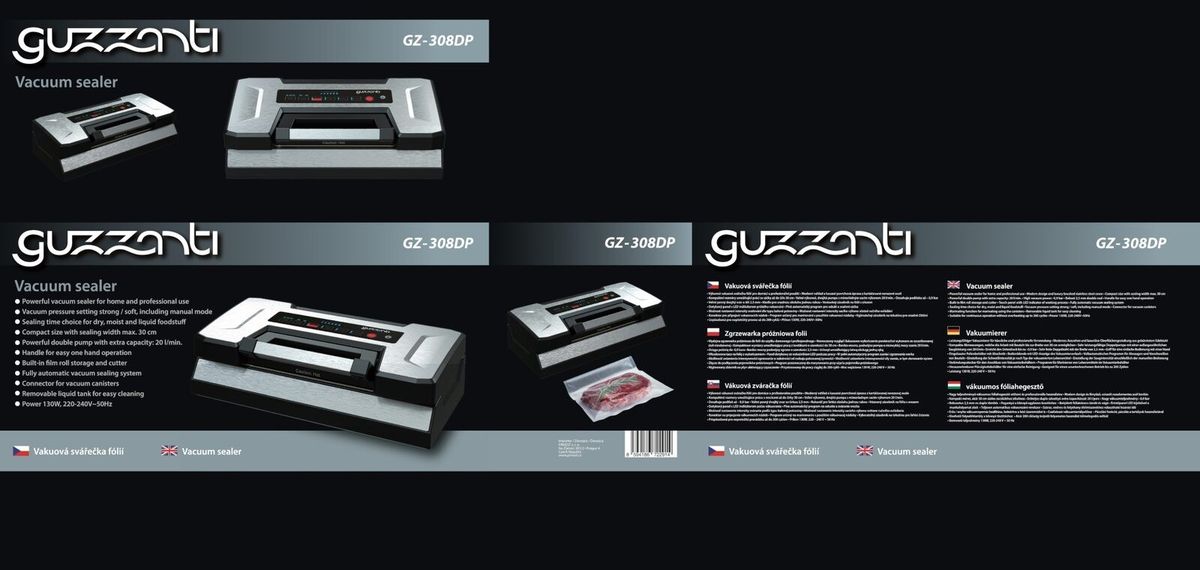 Vakuumavimo aparatas Guzzanti GZ 308DP Vakuumavimo aparatas Guzzanti GZ 308DP