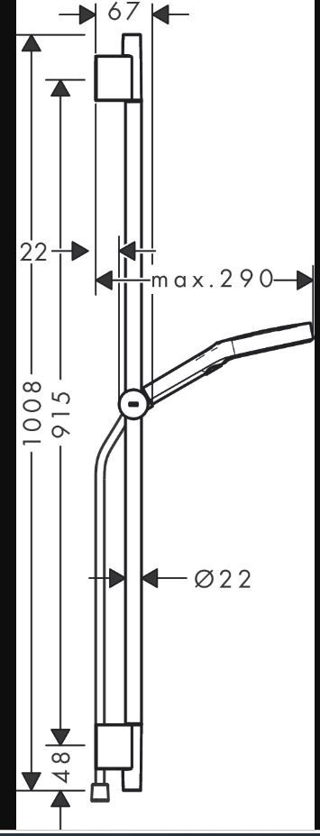 Hansgrohe Rainfinity 130 dušo komplektas, 3 srovės, 90 cm dušo stovas su reguliuojamu laikikliu, 160 cm tekstilinė dušo žarna, 28743990