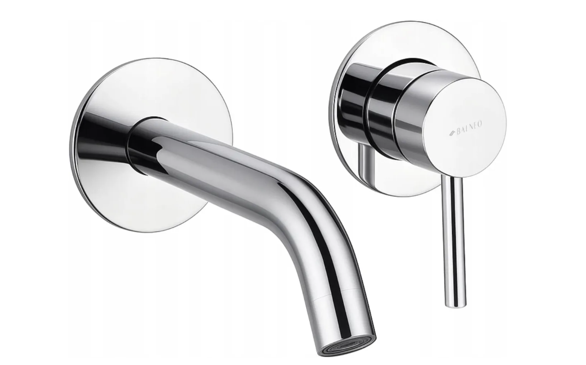 Maišytuvas praustuvui iš sienos Balneo CASCADE - 3, chromas, H0101010202