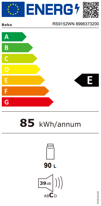 Šaldytuvas BEKO RS9152WN