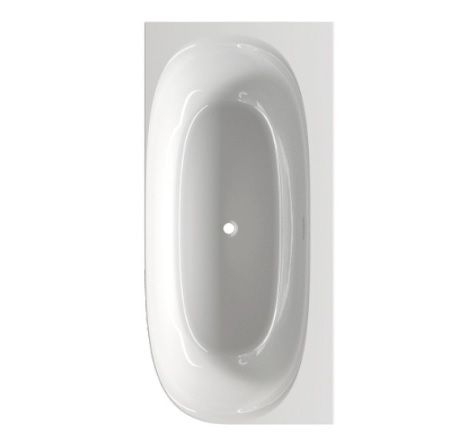 Laisvai statoma akrilinė vonia Riho Omega Corner 170x80 cm su sifonu ir kojelėmis, dešinė