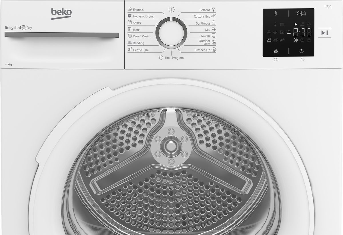 Džiovyklė Beko BM3T372E0W, 7 kg Džiovyklė Beko BM3T372E0W, 7 kg