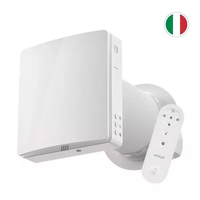 Mini rekuperatorius Adolus AD - H50H - W su drėgmės jutikliu ir WIFI