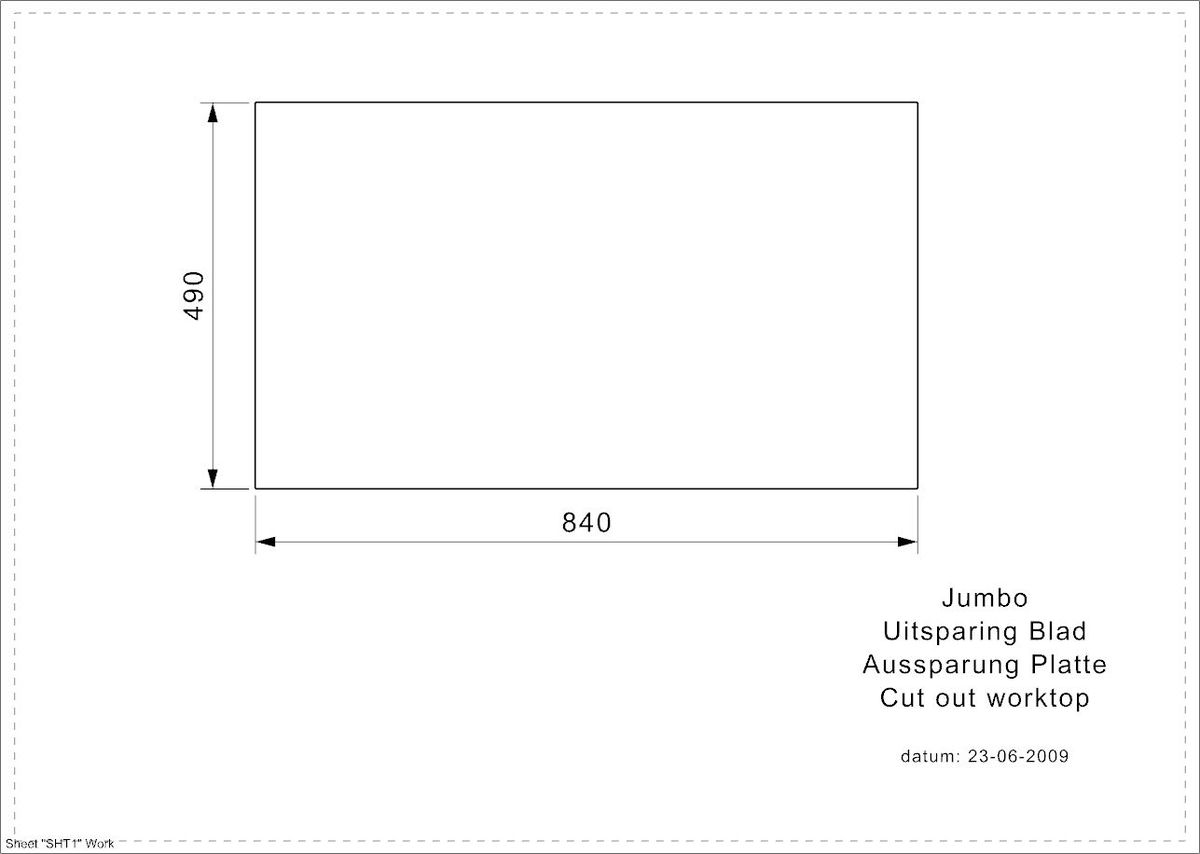 Plieninė plautuvė Reginox Jumbo R 86x51 cm, nerūdijantis plienas R18354