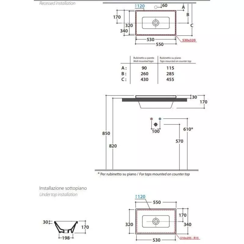 Praustuvas STOCKHOLM 55x34 cm, FO056BI