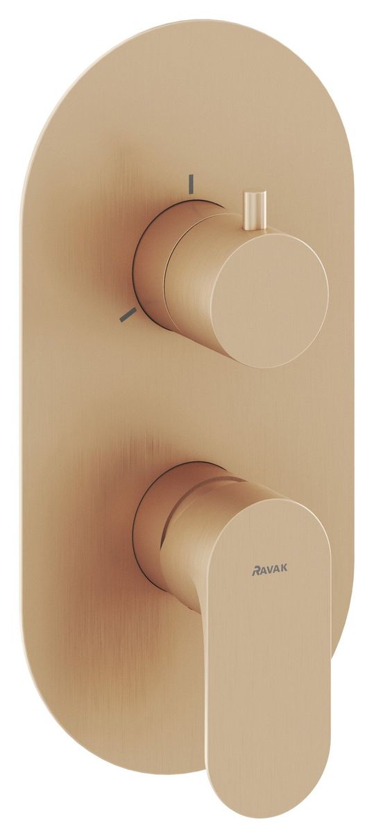 Ravak Eleganta Potinkinis maišytuvas be korpuso, 3 funkcijų, Rose Gold Brushed X070371