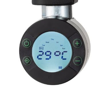 Kaitinimo elementas (tenas) Ecoradco Sigma su ekranėliu, su laidu į rozetę, juodas 750 W