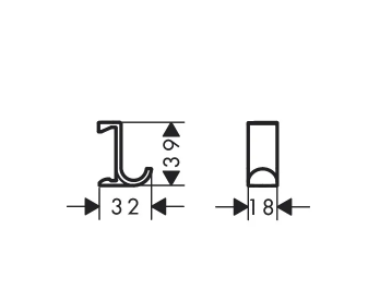 Kabliukas rankšluosčiui WallStoris, mat. baltas 27914700 Kabliukas rankšluosčiui WallStoris, mat. baltas 27914700