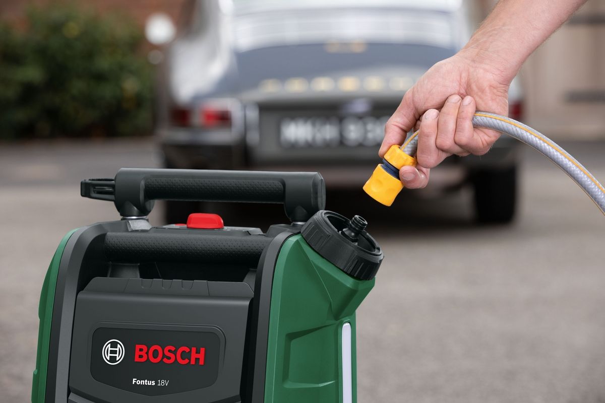 Akumuliatorinė plovykla Bosch Fontus 18V solo, 06008B6102, be akumuliatoriaus ir įkroviklio Akumuliatorinė plovykla Bosch Fontus 18V solo, 06008B6102, be akumuliatoriaus ir įkroviklio