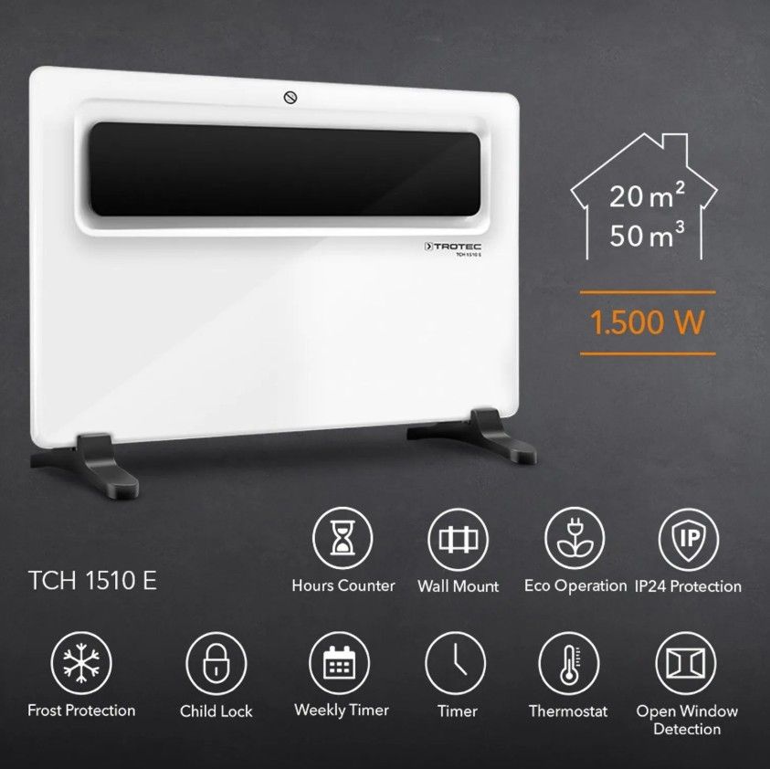 Elektrinis šildytuvas Trotec TCH 1510E Elektrinis šildytuvas Trotec TCH 1510E