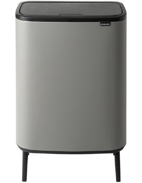 Šiukšlių dėžė Brabantia Bo Touch Bin Hi 2x30L, mineral concrete grey 130663