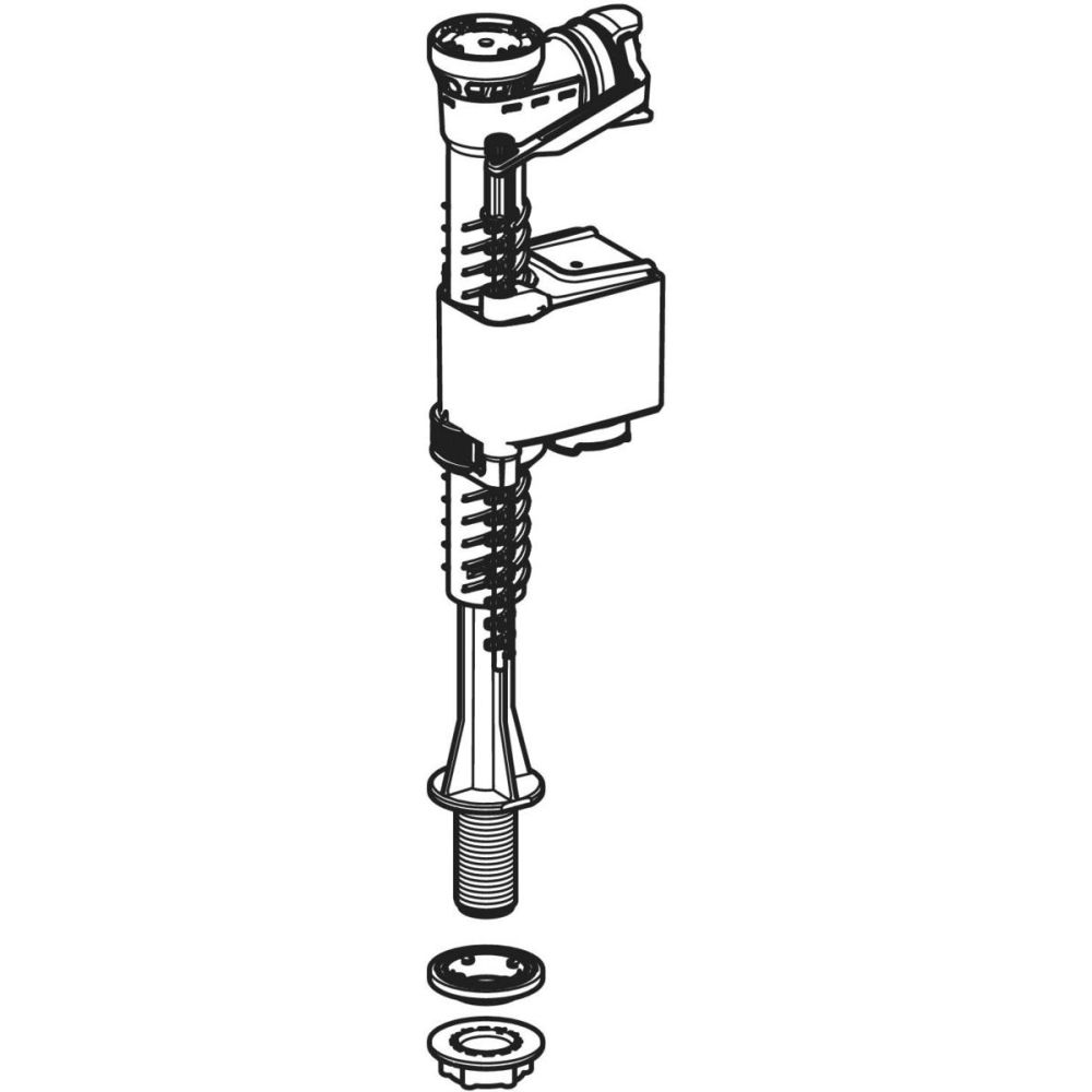Vandens pripildymo mechanizmas Geberit į keraminį WC bakelį 1/2 plst.sriegis Vandens pripildymo mechanizmas Geberit į keraminį WC bakelį 1/2 plst.sriegis