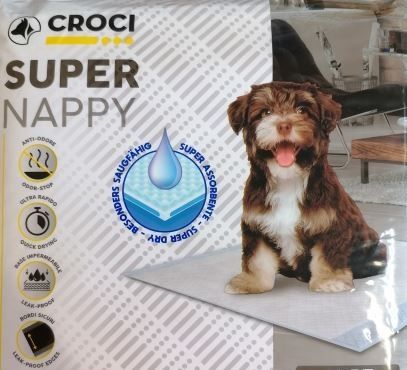 CROCI SUPER NAPPY Higieniniai paklotai 60x40cm (12), C6028477