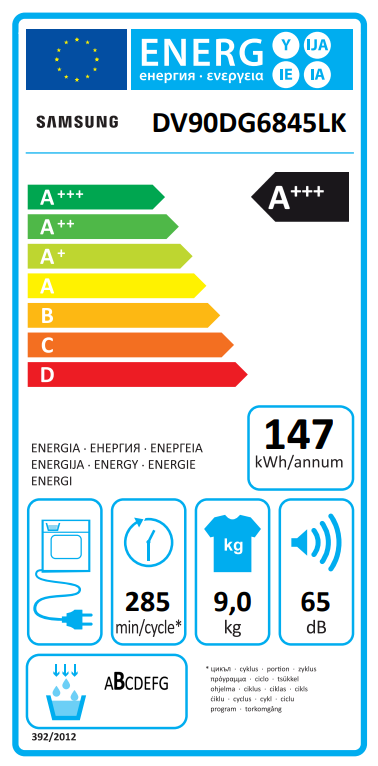 Džiovyklė SAMSUNG DV90DG6845LKU4 Džiovyklė SAMSUNG DV90DG6845LKU4