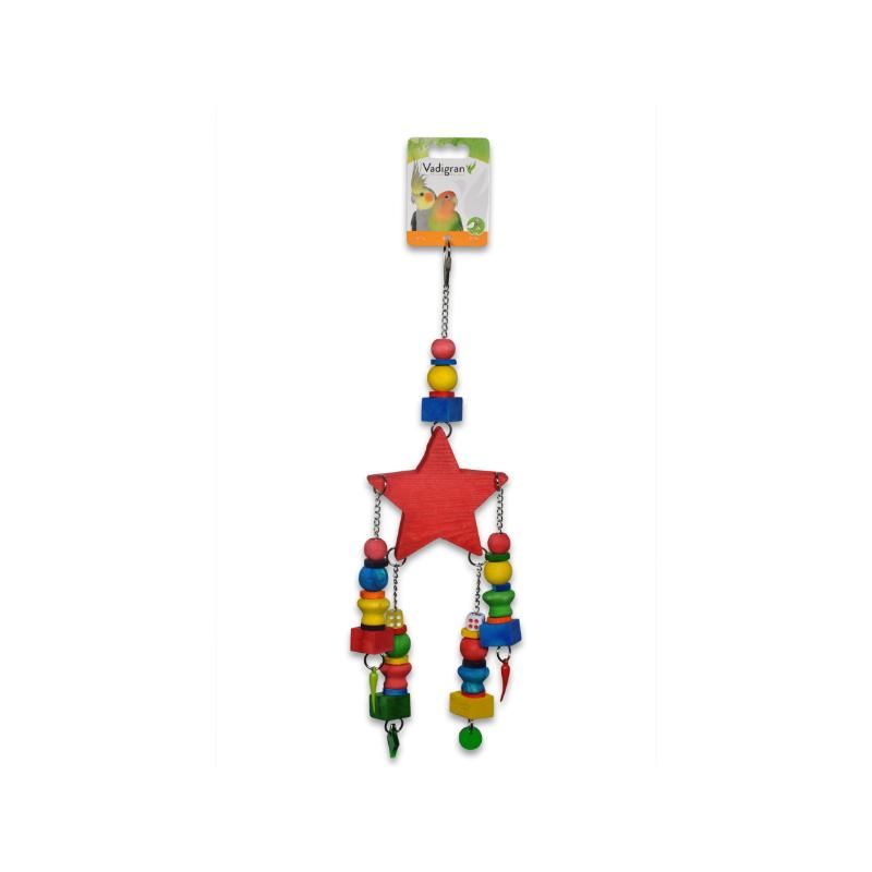 VDG Red Star multi color žaislas paukščiams 40cm, 14056