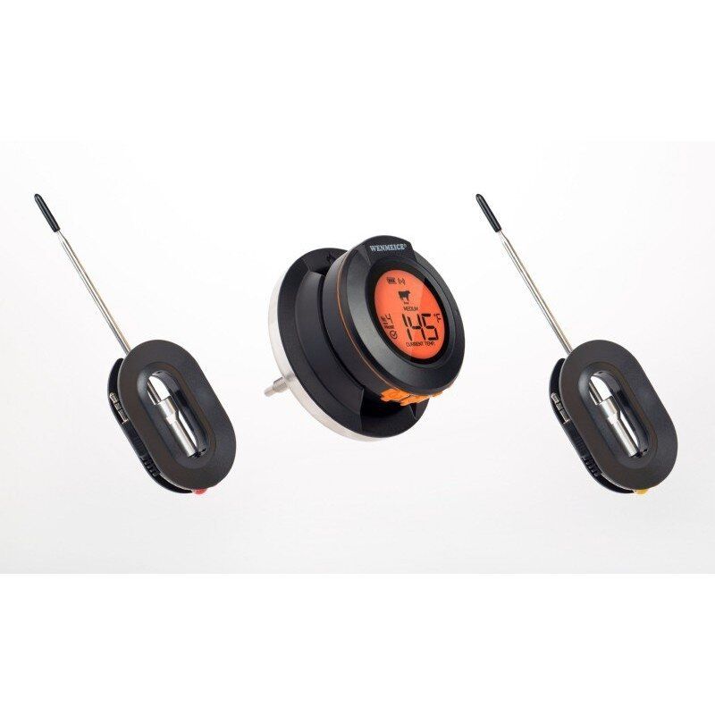 Grilio termometras naudojamas su Bluetooth ir specialia telefono programėle