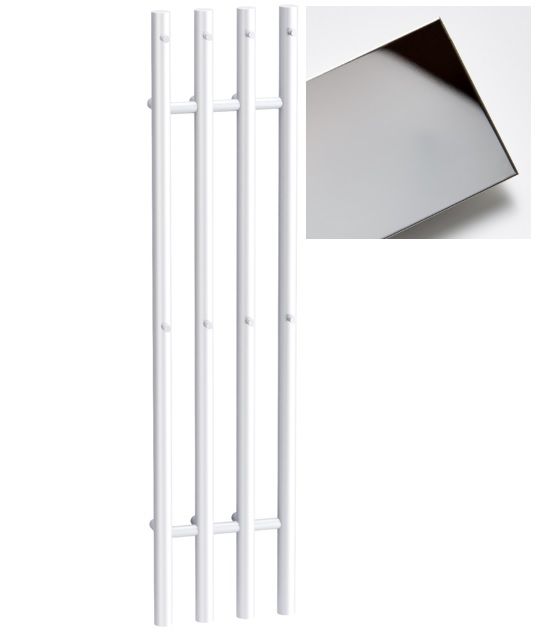 Rankšluosčių džiovintuvas Očenašek 4TT 31x130 cm, 8 kabliukai, blizgus nerūdijantis plienas