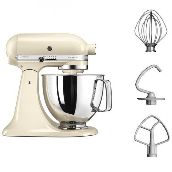 Virtuvinis kombainas KitchenAid Artisan 4,8L Kreminė, 5KSM125EAC