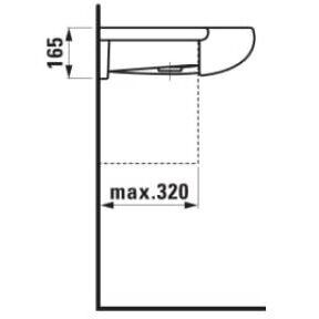 Praustuvas Laufen ALESSI ONE 120x50 cm baltas H8149744001041