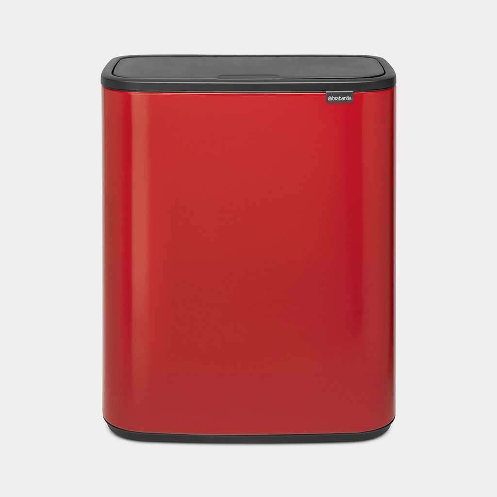 Brabantia šiukšlių dėžė, BO Touch 2x30 L, Passion red, 221507