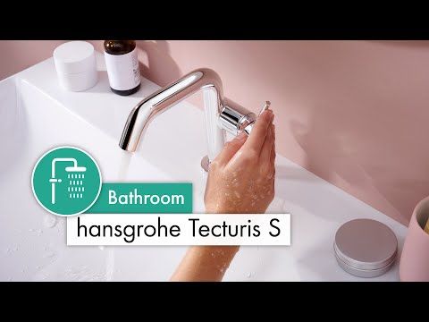 Praustuvo maišytuvas Hansgrohe Tecturis S 150 su dugno vožtuvu, balta matinė, 73340700