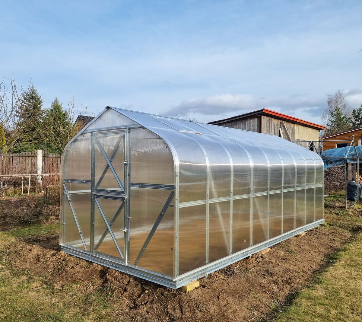 Šiltnamis Klėtis 8m. 6mm. Šiltnamis Klėtis 8m. 6mm.