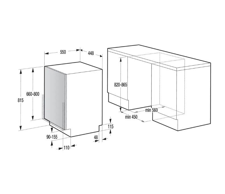 Indaplovė Gorenje GV583C11 Indaplovė Gorenje GV583C11