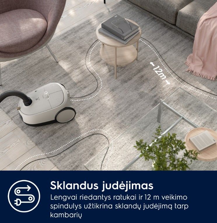 Dulkių siurblys Electrolux EB61H6SW Dulkių siurblys Electrolux EB61H6SW