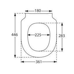 Klozeto dangtis Villeroy&Boch Subway 3.0 Soft Close, grafito, 8M42S1i4