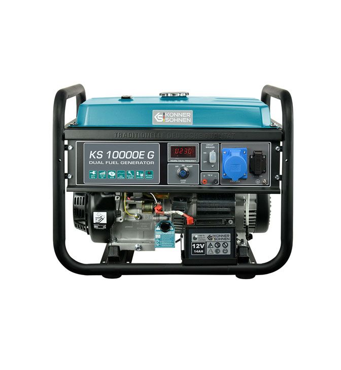 Generatorius benzinas/dujos 8000W, KS 10000E-G, KÖNNER & SÖHNEN