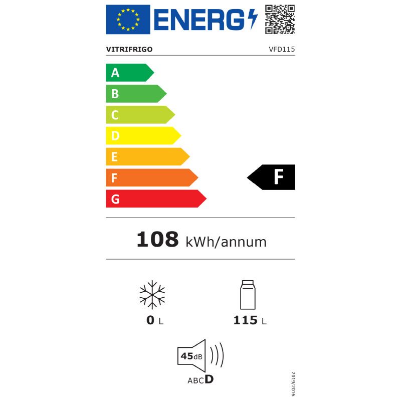 Automobilinis šaldytuvas VFD115 Vitrifrigo