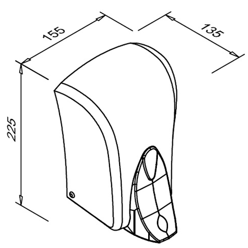 Skysto muilo dozatorius POP 1l S1000PGWG Skysto muilo dozatorius POP 1l S1000PGWG