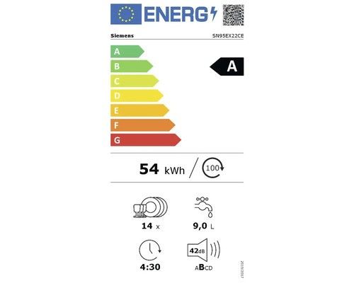 Įmontuojama indaplovė Siemens iQ500, SN95EX22CE, 60 cm Įmontuojama indaplovė Siemens iQ500, SN95EX22CE, 60 cm