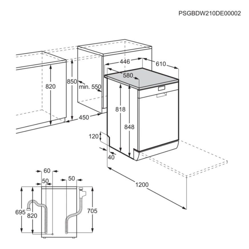 Indaplovė ELECTROLUX ESA22100SW