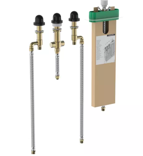 Vonia Paa DECO WALL 166x81 cm, su 4 dalių maišytuvu Finoris