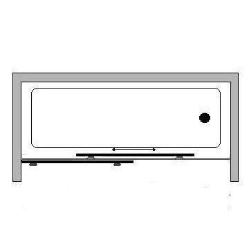 Stumdoma vonios sienelė Griubner RS-V1 170 cm kairinė