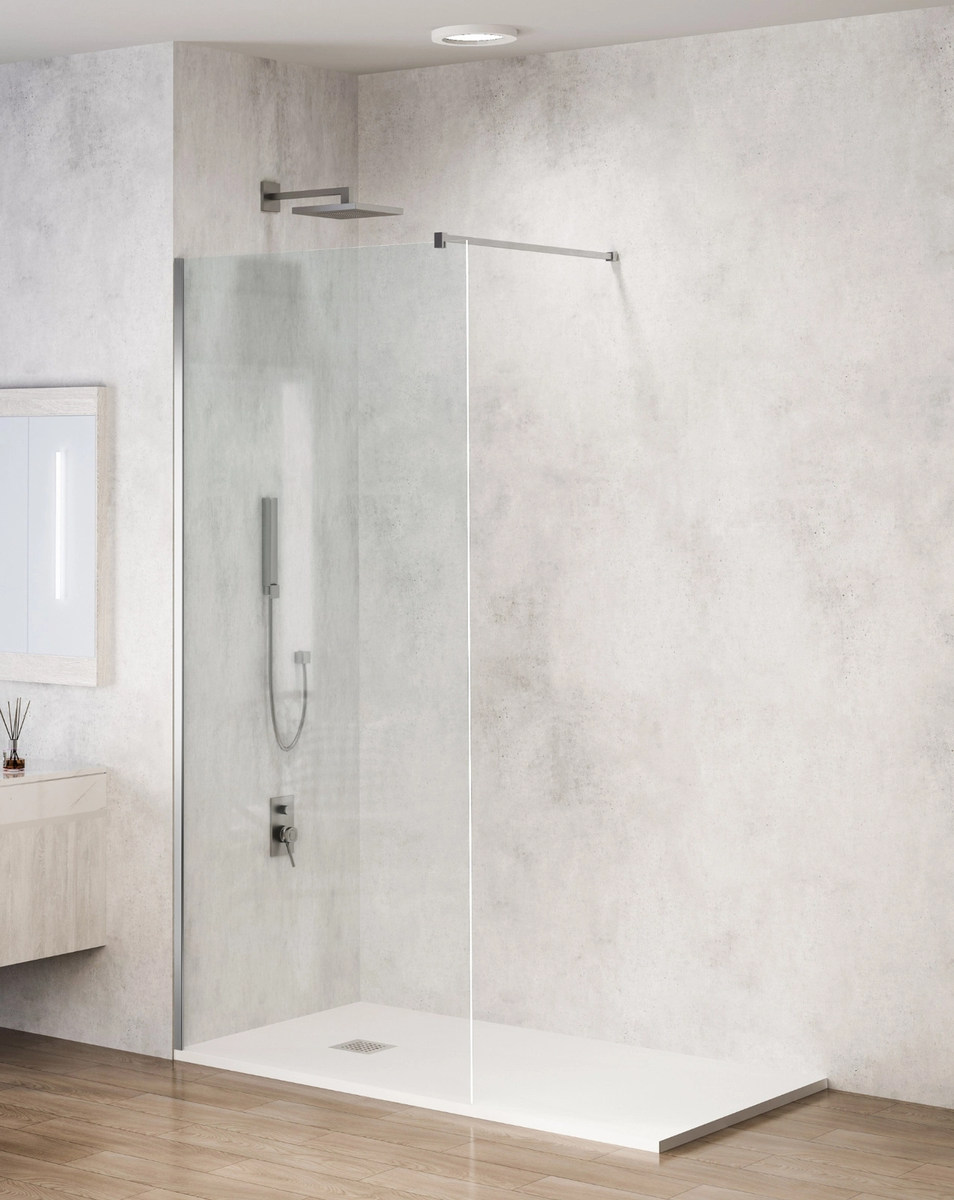 Dušo sienelė Balneo Walk-in Beira 110 cm chromo spalvos profilis, K0101020110-7