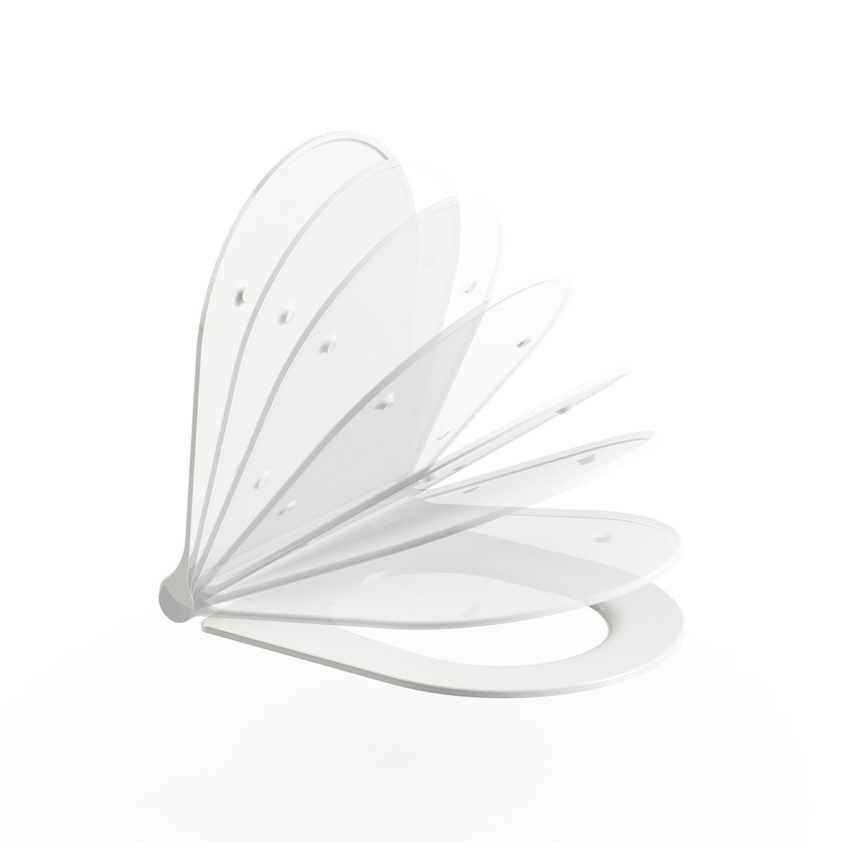 Pakabinamas WC Ravak Uni Chrome RimOff set, baltas, X03081