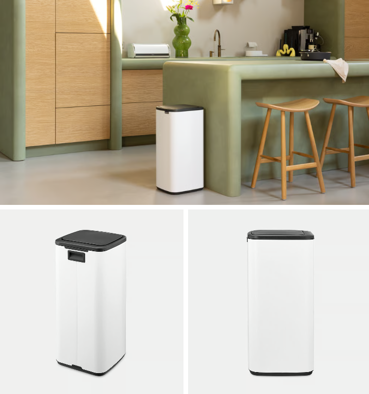 Šiukšlių dėžė Brabantia Bo Touch, 30L., Balta, 236945