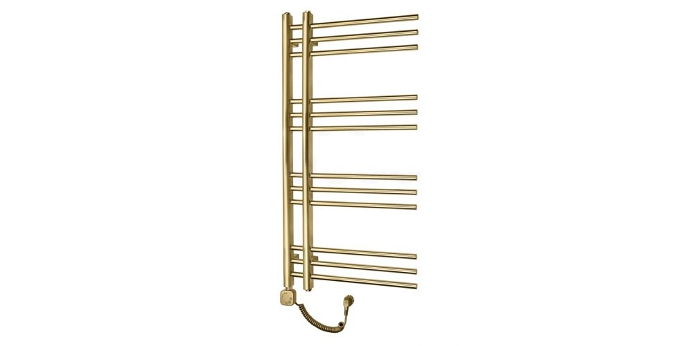 Elektrinis rankšluosčių džiovintuvas Wobbee Glaston Gold 50x100 cm, kairinis, braižyto aukso